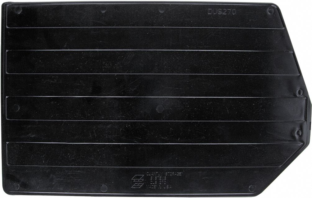 BinDivider 17inL Plastic Black PK6