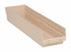 F0622 Shelf Bin Ivory Polypropylene 4 in
