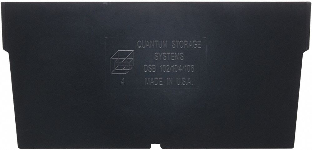 BinDivider 6inL Plastic Black PK50