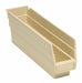 F0612 Shelf Bin Ivory Polypropylene 4 in