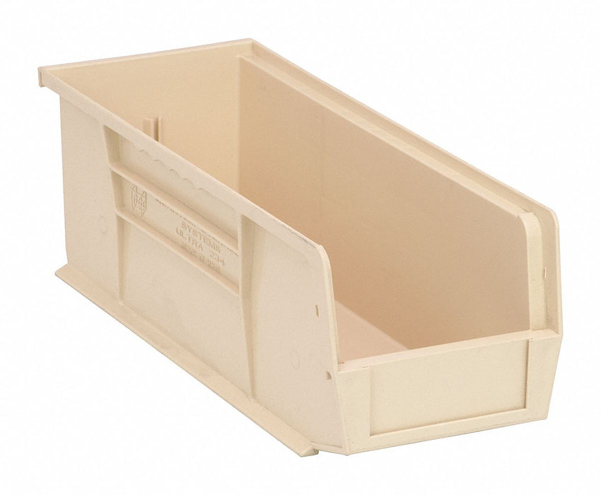 F0602 Hang and Stack Bin Ivory PP 5 in