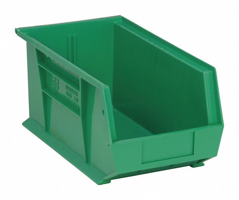 F0605 HangandStackBin 14.75inL 8.25inW Plastic