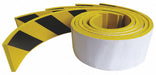 Adhesive Foam Strip Ylw/Blk 4 In PK5