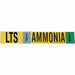 Pipe Marker Ammonia 4 in H 24 in W