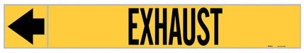 Pipe Marker Exhaust 1 in H 8 in W