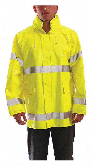 F0797 Flame Resist Rain Jacket Yellow/Green XL