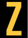 LetterLabel Vinyl 2-7/8inH 1-3/4inW PK25