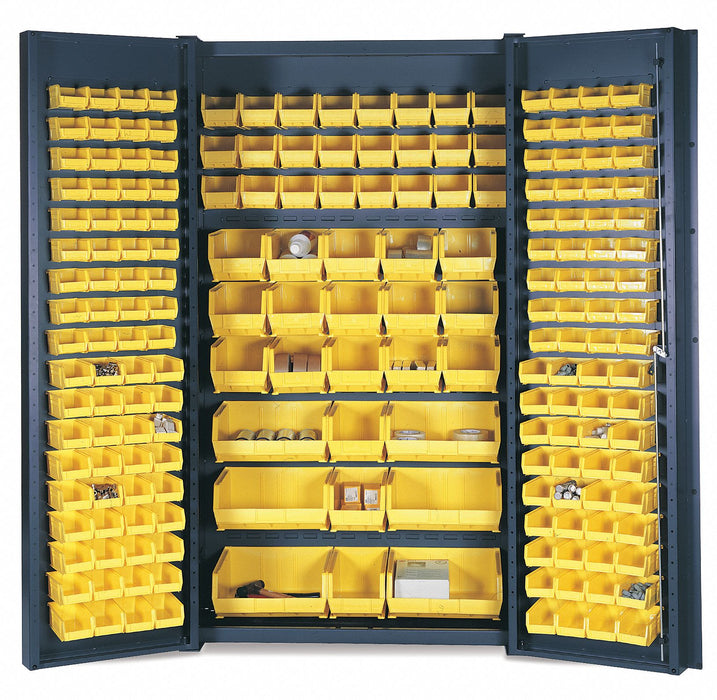 Bin Cab 84 x48 x24 SmkGry 163YlwBns