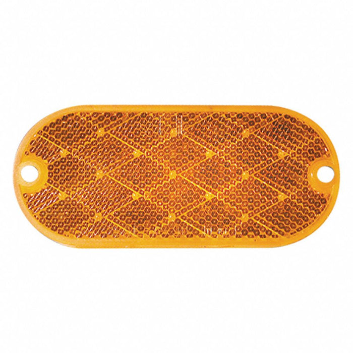 Color Reflector Oval Amber 4-3/8 L