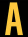 LetterLabel Vinyl 2-7/8inH 1-3/4inW PK25