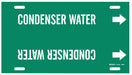 Pipe Marker Condenser Water 8in H 16in W