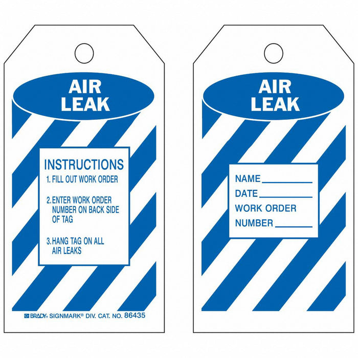 Tag Blue/White 5-3/4inH 3inW PK10