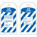 Tag Blue/White 5-3/4inH 3inW PK10