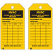 Tag Black/Yellow 5-3/4inH 3inW PK10