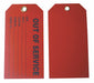 Tag Red Cardstock 3inH 5-3/4inW PK100