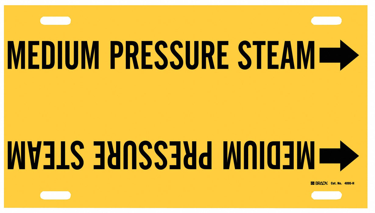 Pipe Marker Medium Pressure Steam