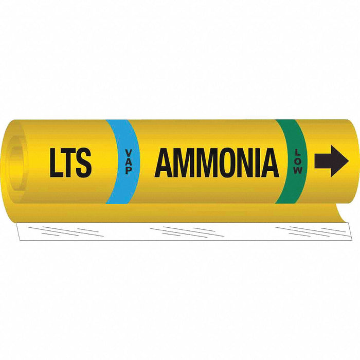 Pipe Marker Ammonia 26 in H 12 in W