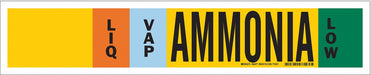 Pipe Marker Ammonia 4 in H 24 in W