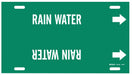 Pipe Marker Rain Water 8 in H 16 in W