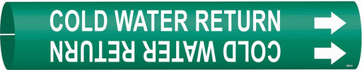 Pipe Marker Cold Water Return 13/16in H