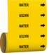 Pipe Marker Water 8 in H 8 in W