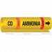 Pipe Marker Ammonia 26 in H 12 in W
