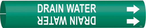 Pipe Marker Drain Water 2 in H 2 in W