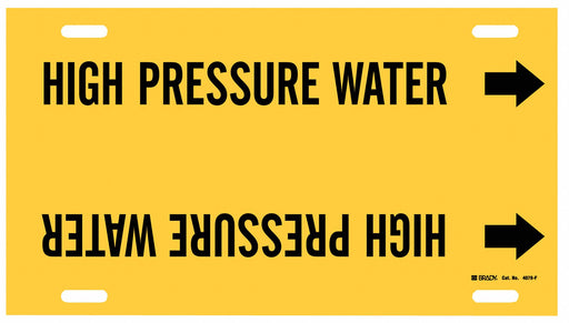 Pipe Mrkr High Prssure Watr 8in H 16in W