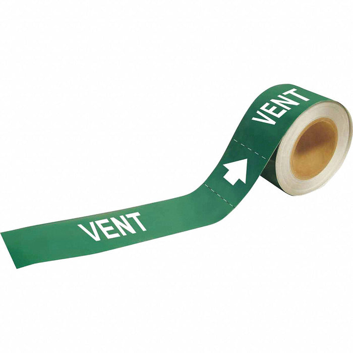 Pipe Marker Vent 1 in H 8 in W