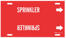 Pipe Marker Sprinkler 8 in H 16 in W