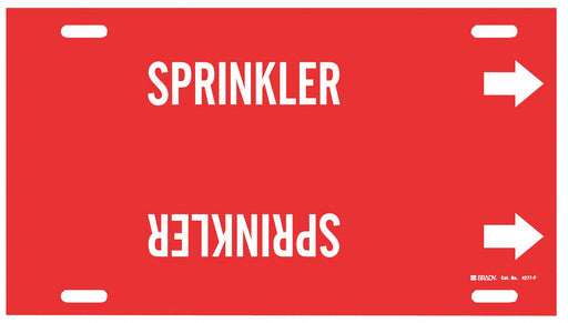 Pipe Marker Sprinkler 8 in H 16 in W