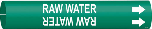 Pipe Marker Raw Water 2 in H 2 in W
