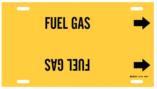 Pipe Marker Fuel Gas 8 in H 16 in W