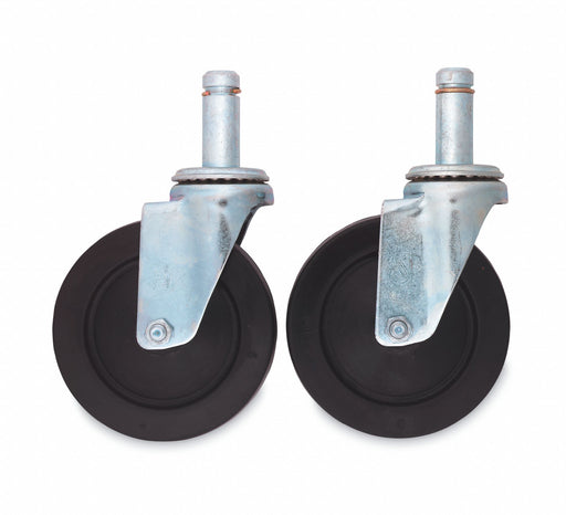 Stem Swivel Casters 5x5x2 3/8in Rbbr PK2