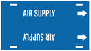 Pipe Marker Air Supply 10 in H 24 in W