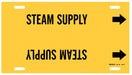 Pipe Marker Steam Supply 10 in H 24 in W