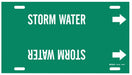 Pipe Marker Storm Water 10 in H 24 in W