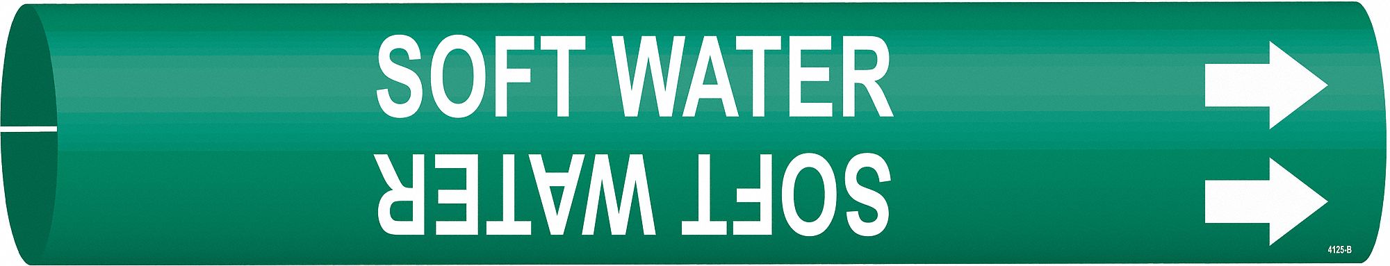 Pipe Marker Soft Water 7/8 in H 7/8 in W