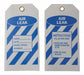 Tag Blue/White 5-3/4inH 3inW PK10