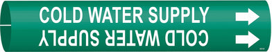 Pipe Mrkr Cold Watr Sply 7/8in H 7/8in W