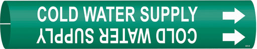 Pipe Mrkr Cold Watr Sply 7/8in H 7/8in W