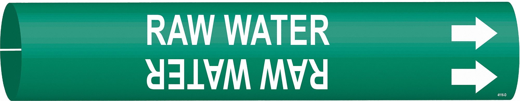 Pipe Mrkr Raw Watr 2 13/16in H 2 4/5in W