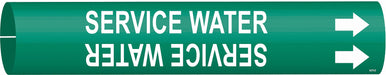 Pipe Marker Service Water 2 13/16in H