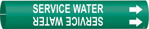 Pipe Marker Service Water 2 13/16in H