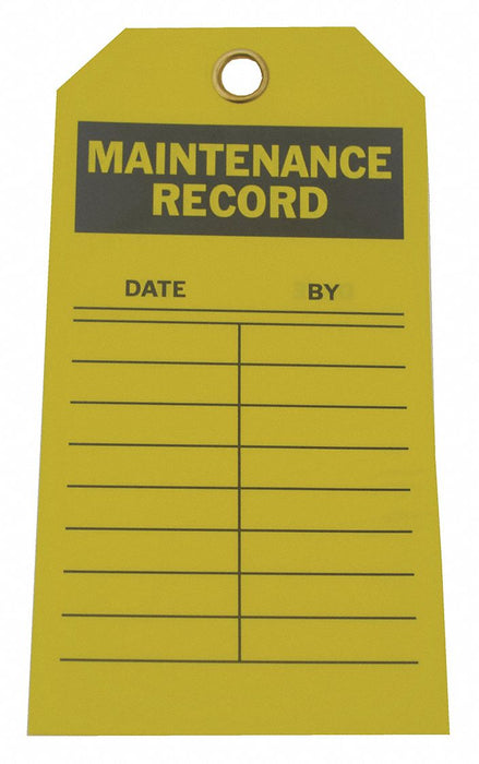 Tag Yellow Polyester 5-3/4inH 3inW PK10