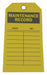Tag Yellow Polyester 5-3/4inH 3inW PK10