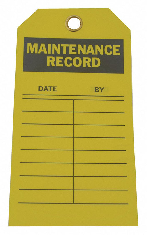 Tag Yellow Polyester 5-3/4inH 3inW PK10