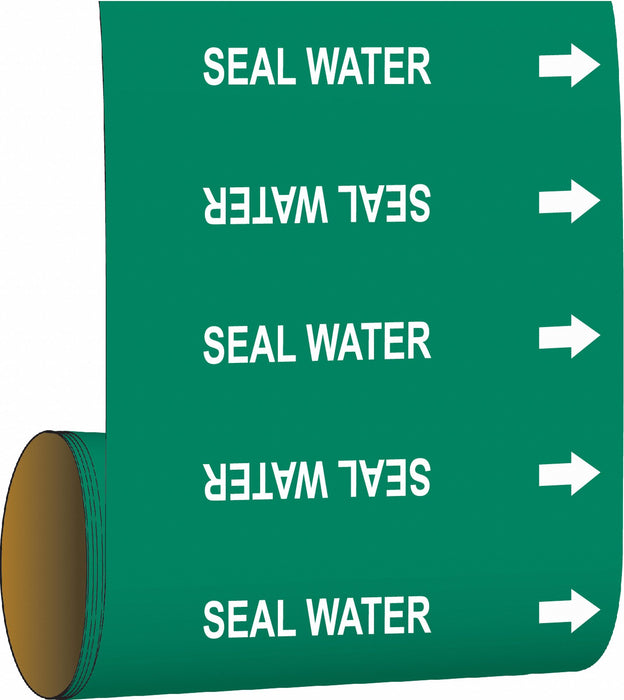 Pipe Marker Seal Water 8 in H 8 in W