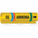 Pipe Marker Ammonia 26 in H 12 in W