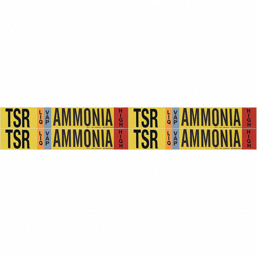 Pipe Marker Ammonia 1 1/8in H 7in W